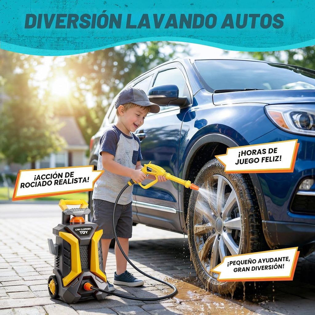 Lavadora a presión para niños, juguete de lavado de autos a partir de 3