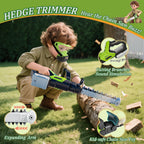 Juego de herramientas de juguete para niños, herramientas de césped de jardín 3 en 1 con sonidos y luces, volumen, juguete de malas hierbas, soplador de hojas y cortasetos, herramientas de juguete para jugar al aire libre, regalos de cumpleaños de Navidad