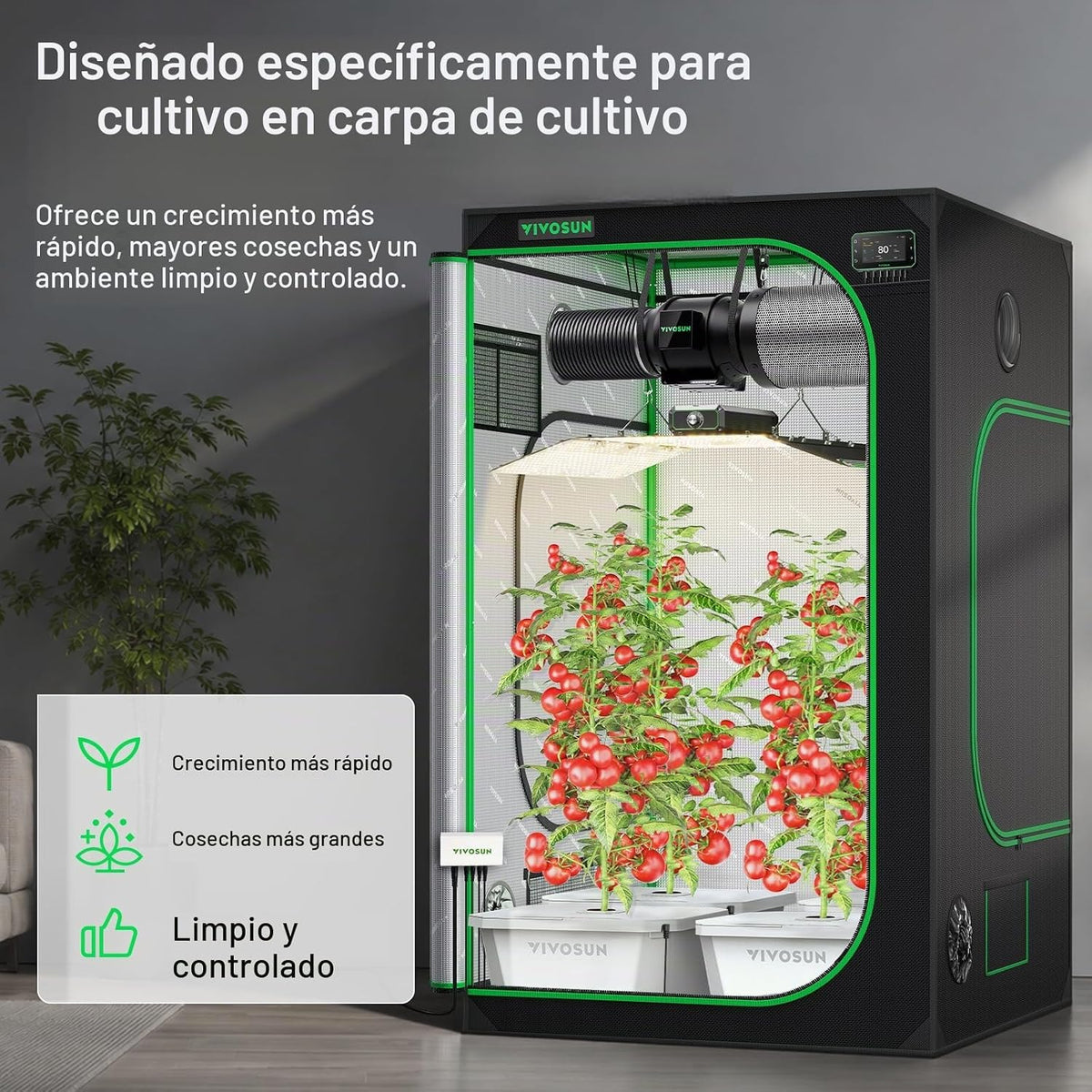 VIVOSUN Kit de sistema hidropónico DWC FlexFeed, kit de cultivo de aguas