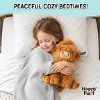 Highland Cow - Animal de peluche apto para microondas, almohadilla...