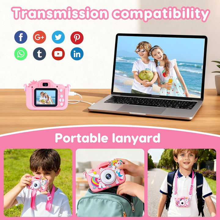 Juguetes de cámara para niños y niñas de 3 a 12 años, cámara para n...