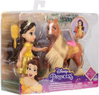 Muñeca Disney Princess Belle y Set de Regalo Petite Phillipe, Amarillo