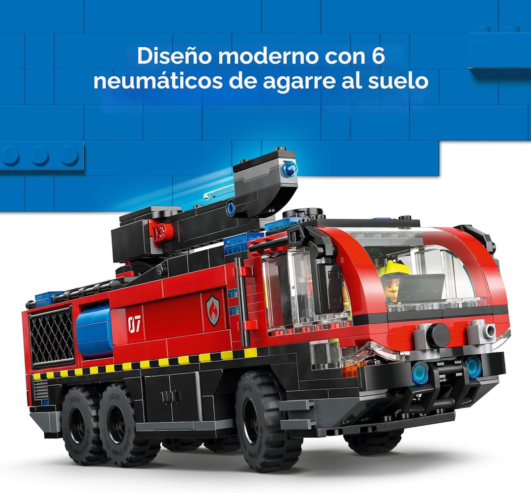 LEGO Camión de bomberos del aeropuerto de la ciudad, juguete de con...