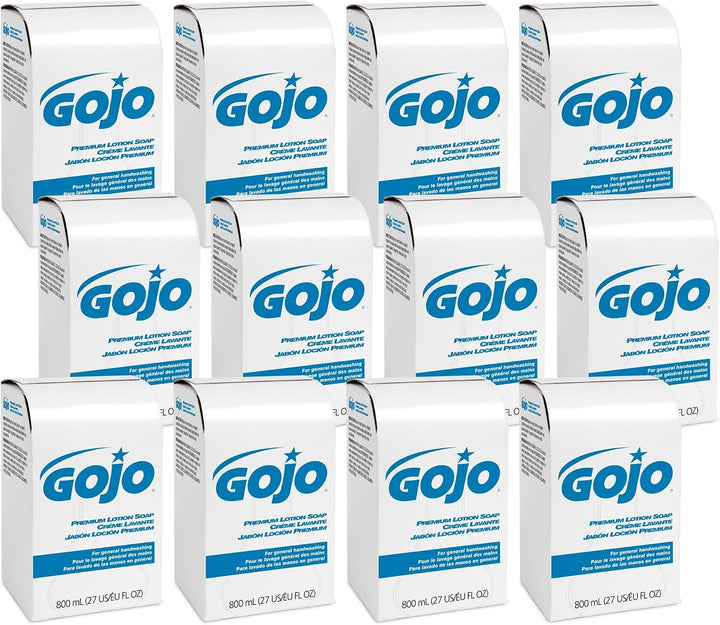 GOJO Jabón de Loción Premium, Fragancia Cascada, 800 mL Jabón de Ma...