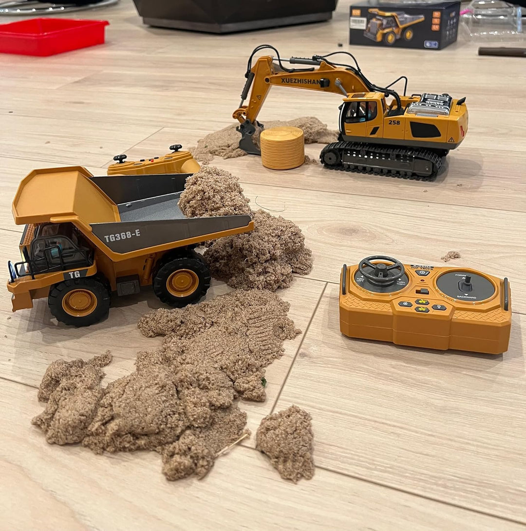 KIDMARKT Excavadora de juguete con control remoto para niños | Cami...
