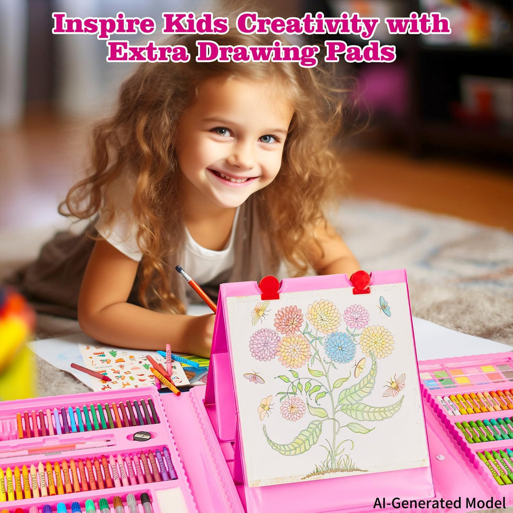 KINSPORY Juego de arte para niños, paquete de 290 kits de dibujo de