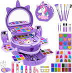 Kit de maquillaje de 59 piezas para niña, estuche de maquillaje lavable