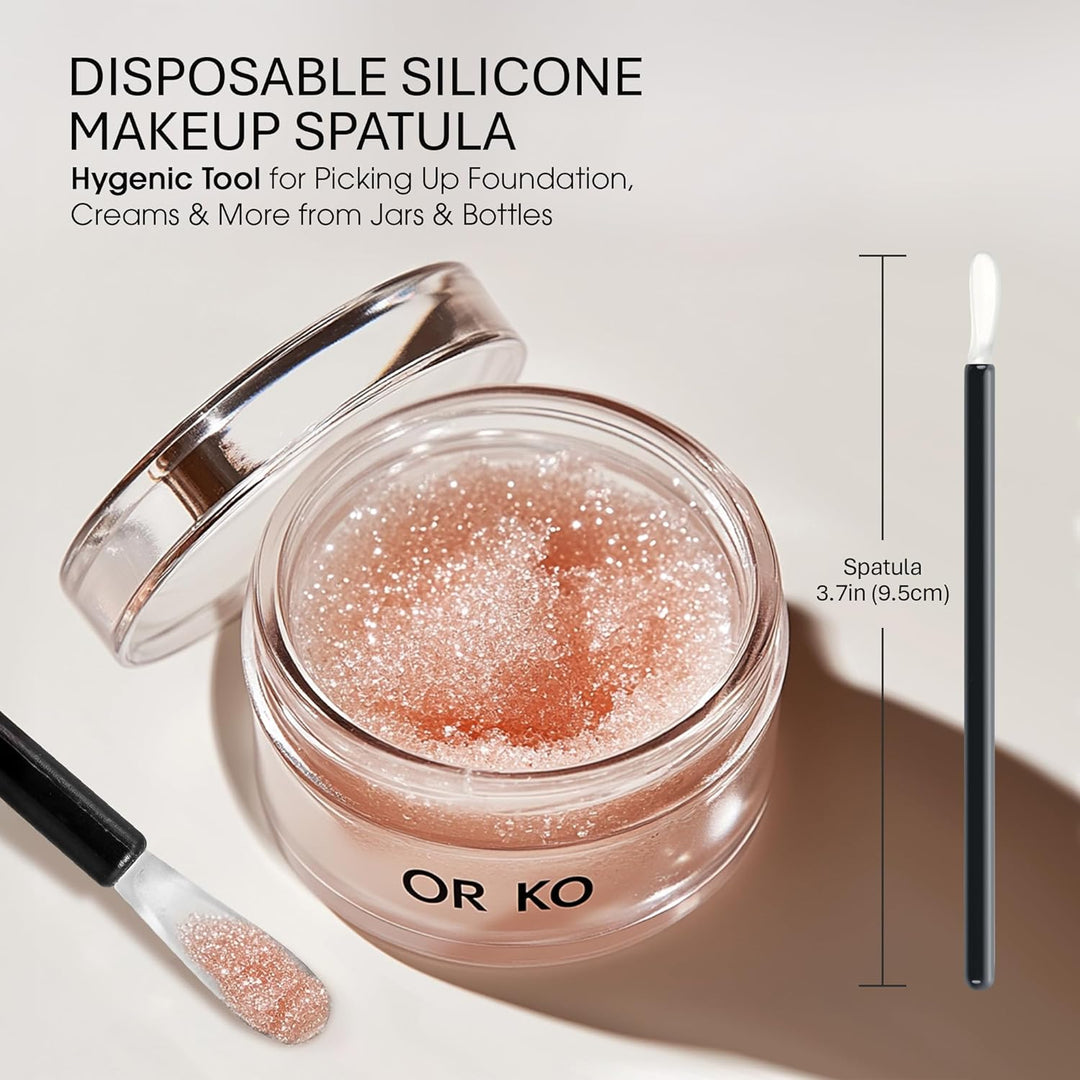 OrKo - Kit aplicador de maquillaje desechable con espátulas, aplica...