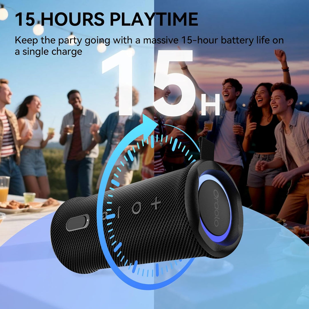 Oraolo Altavoz Bluetooth portátil, altavoces inalámbricos con sonid...