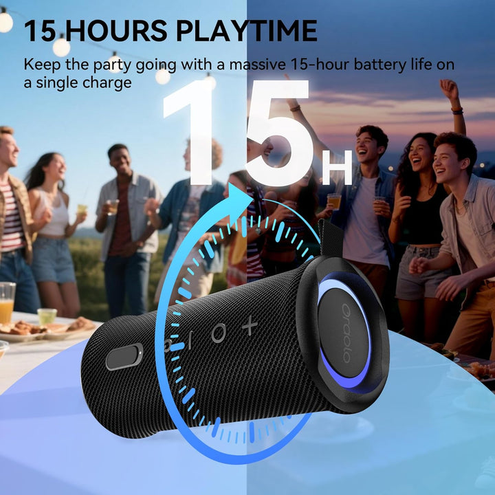 Oraolo Altavoz Bluetooth portátil, altavoces inalámbricos con sonid...
