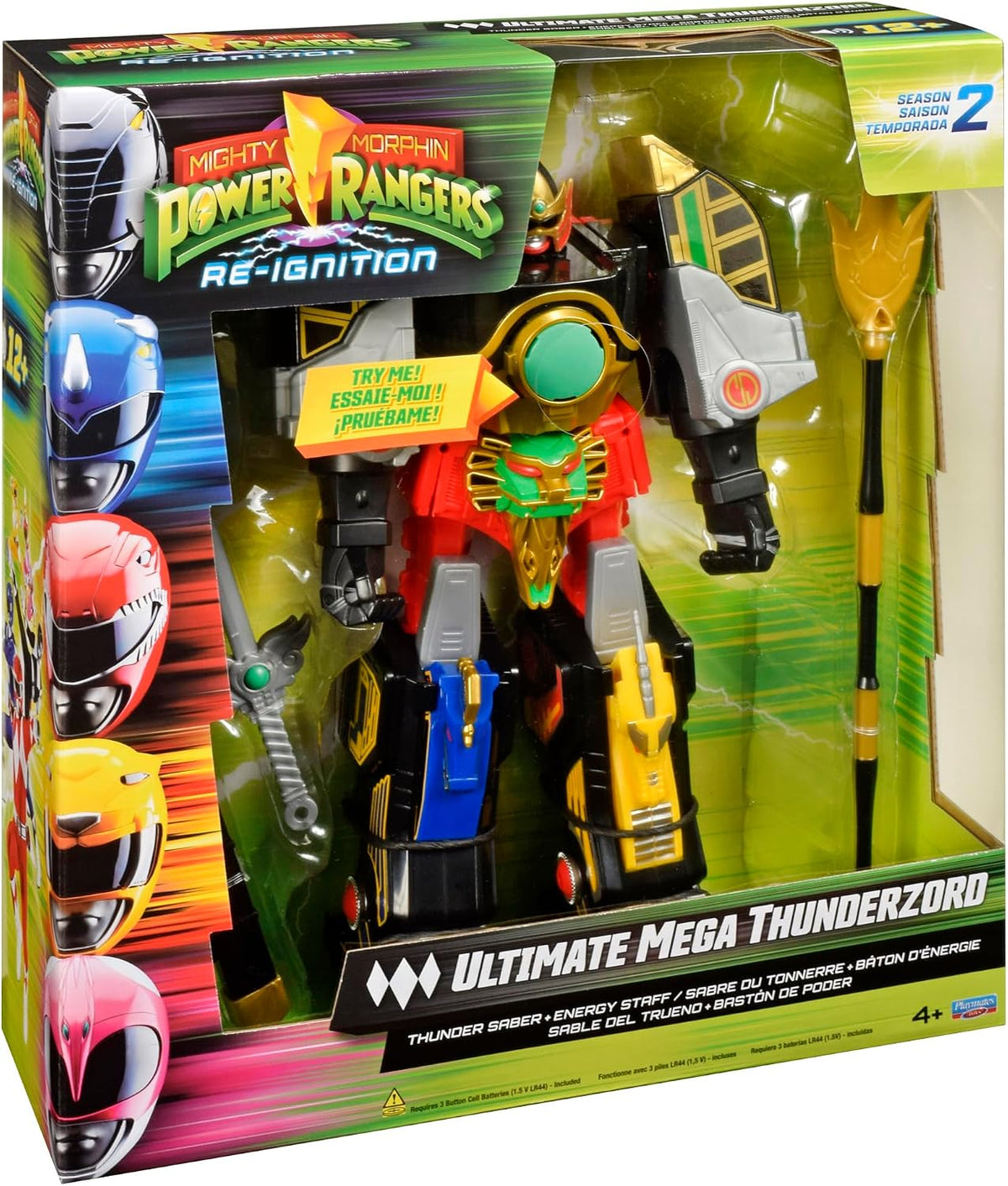 Power Rangers Mighty Morphin Re-Ignition - Figura electrónica Ultimate Mega Thunderzord (Temporada 2) por Playmates Toys