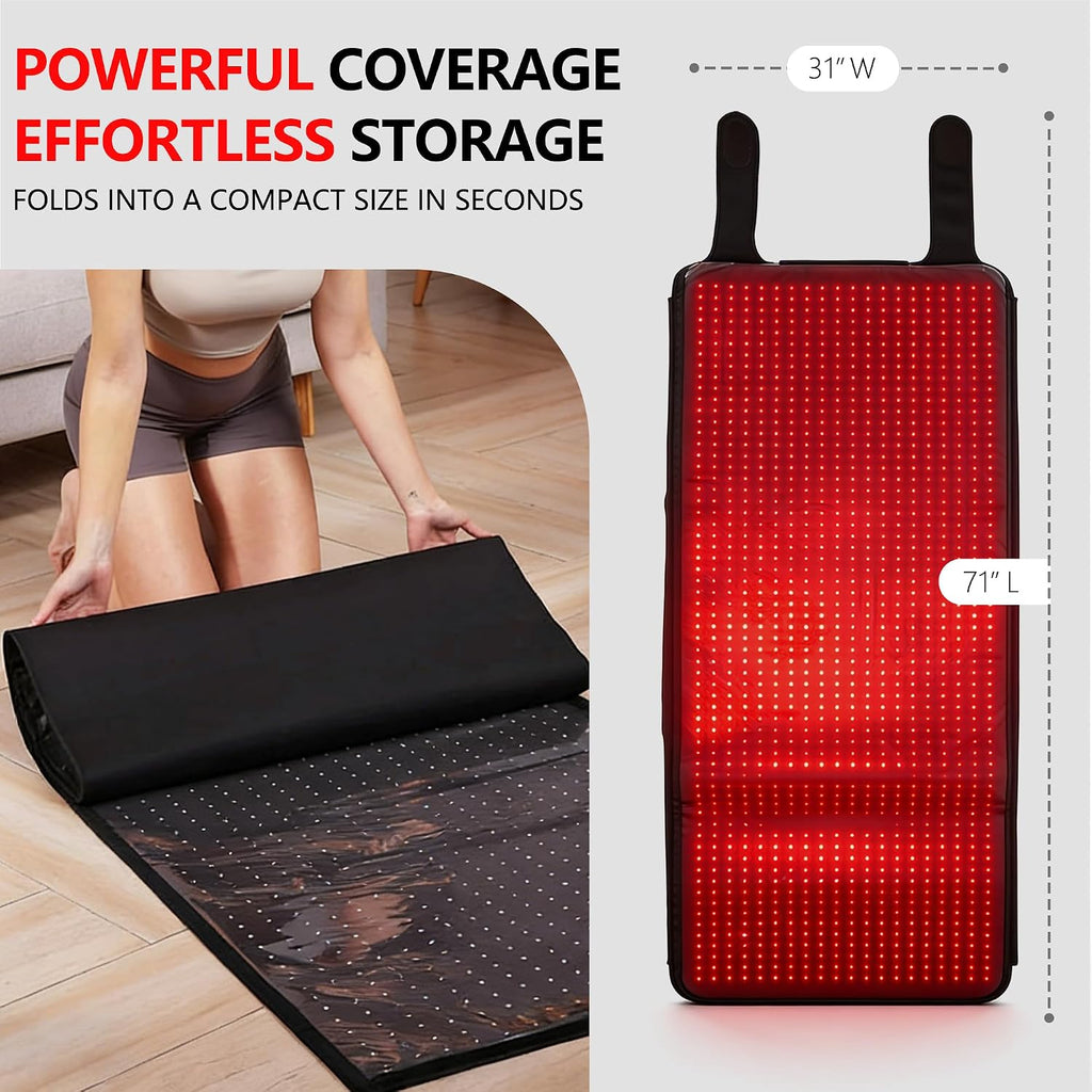 Megelin Alfombrilla de terapia de luz LED mejorada