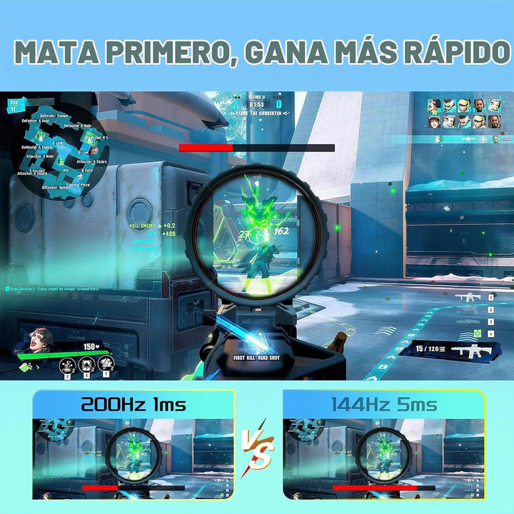 Monitor para juegos SANSUI de 27" 1440P 200Hz 180Hz WQHD 2560×1...