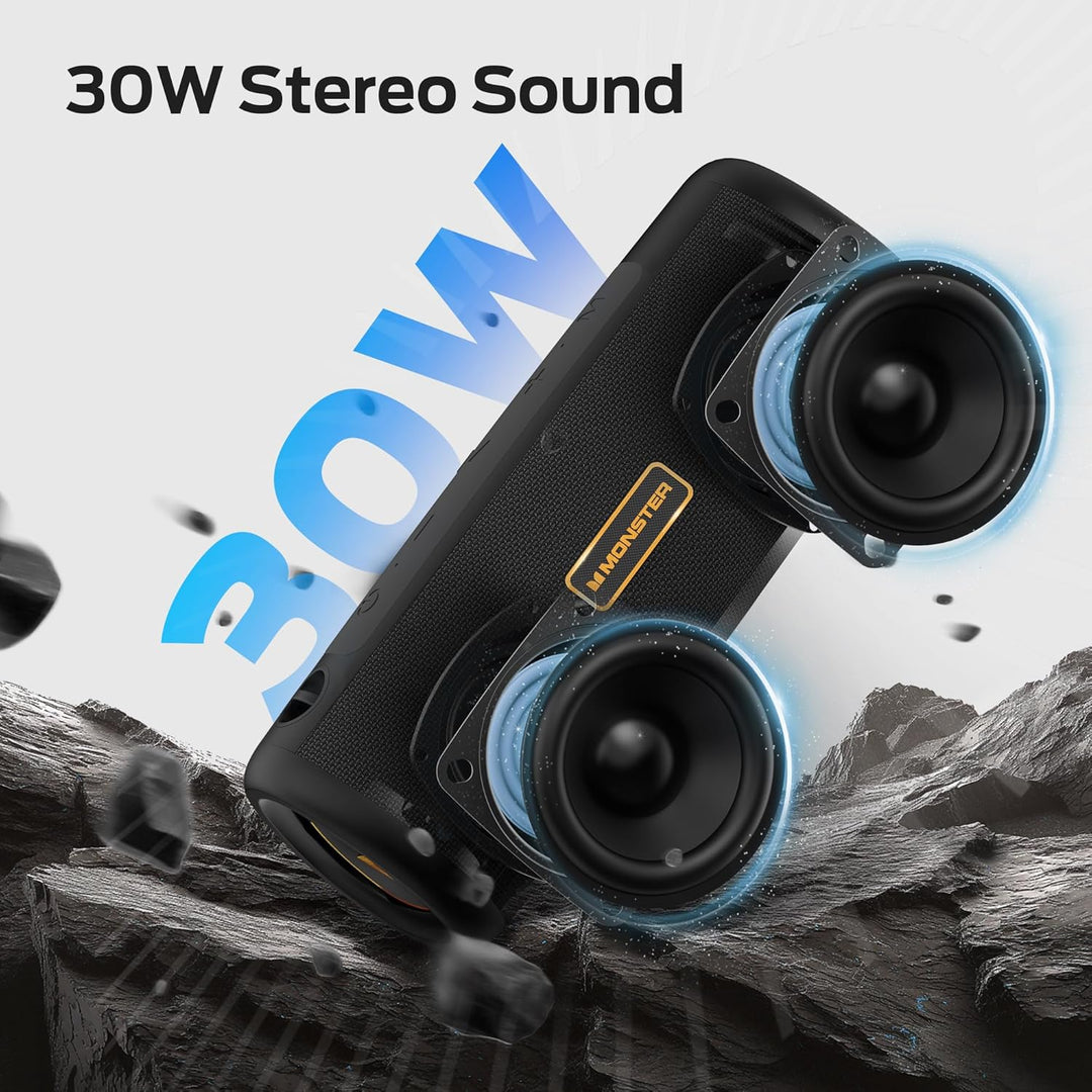 Monster Altavoz Bluetooth S230, altavoz inalámbrico con sonido esté...