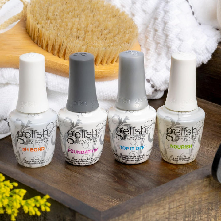 Gelish Fantastic Four Essentials Kit \u2013 Brillo duradero, sin as...