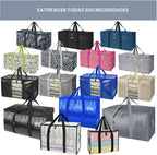 TICONN Paquete de 4 bolsas de mudanza extra grandes resistentes con cremalleras y asas de transporte, bolsas de almacenamiento duraderas para organizadores de armario y almacenamiento (paquete de 4