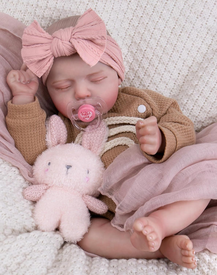 Aori Muñeca bebé renacida de 20 pulgadas - Muñeca recién nacida hip...