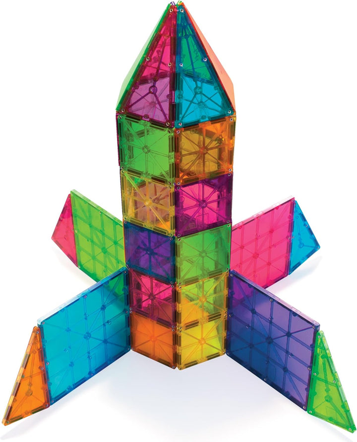 MAGNA-TILES Juego clásico de construcción magnética de 100