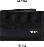 TUMI - Alpha Slim Billetera Individual Billetera para Hombres - Negro, Negro -