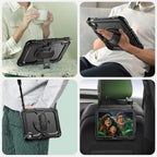 SEYMAC - Funda para iPad (A16) 11ª/10ª generación (11″/10.9″), color negro