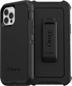 OtterBox Defender Series - Carcasa para Apple iPhone 12 y iPhone 12 Pro, color negro
