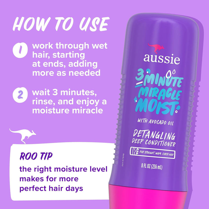 Aussie Total Miracle Paquete de Cuidado Capilar: Champú, Acondicion...