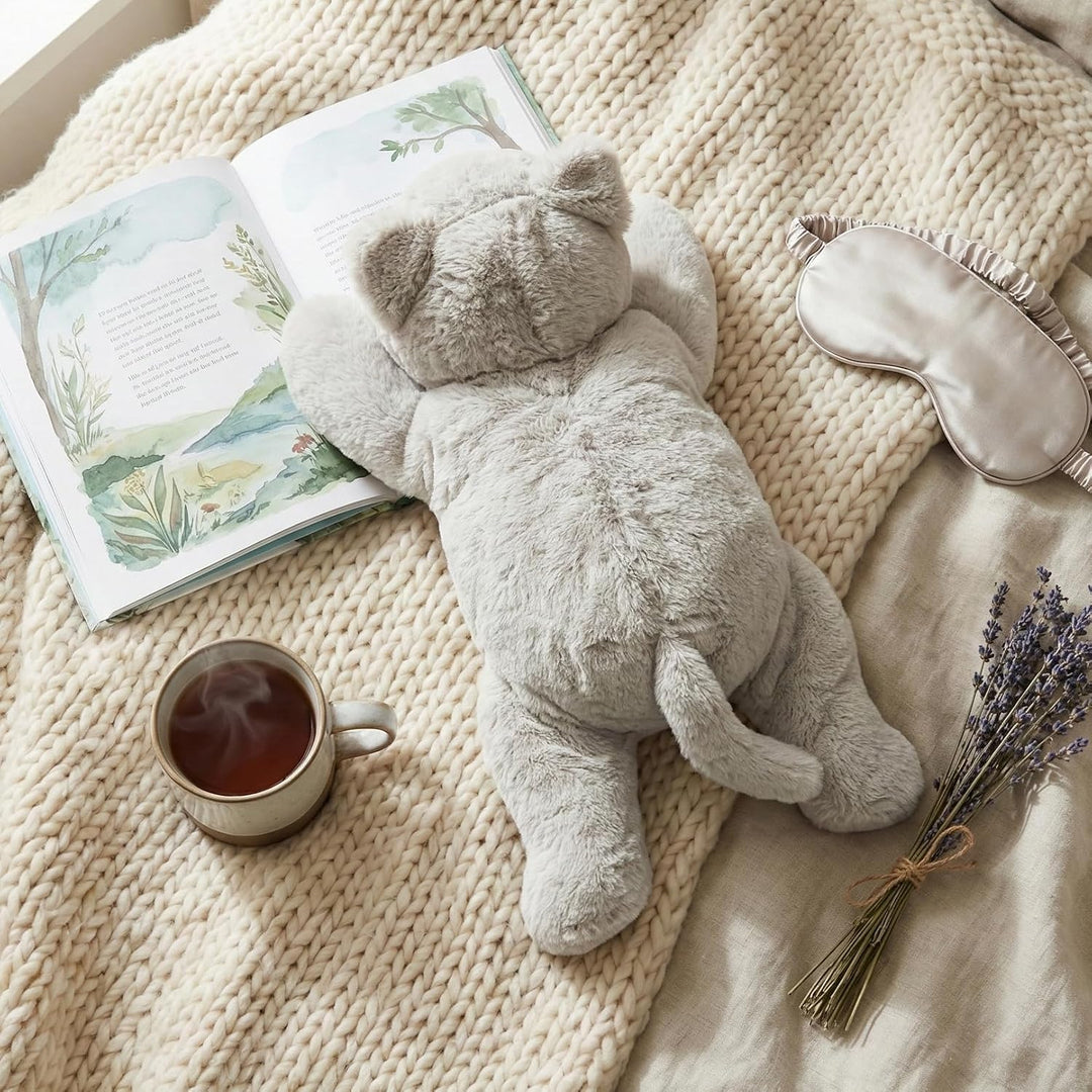 WEIGEDU Animal de Peluche de Gato con Peso con Ojos Bordados y Paqu...
