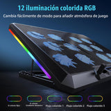 Trullypine Almohadilla de refrigeración para laptop con 12 ventilad...