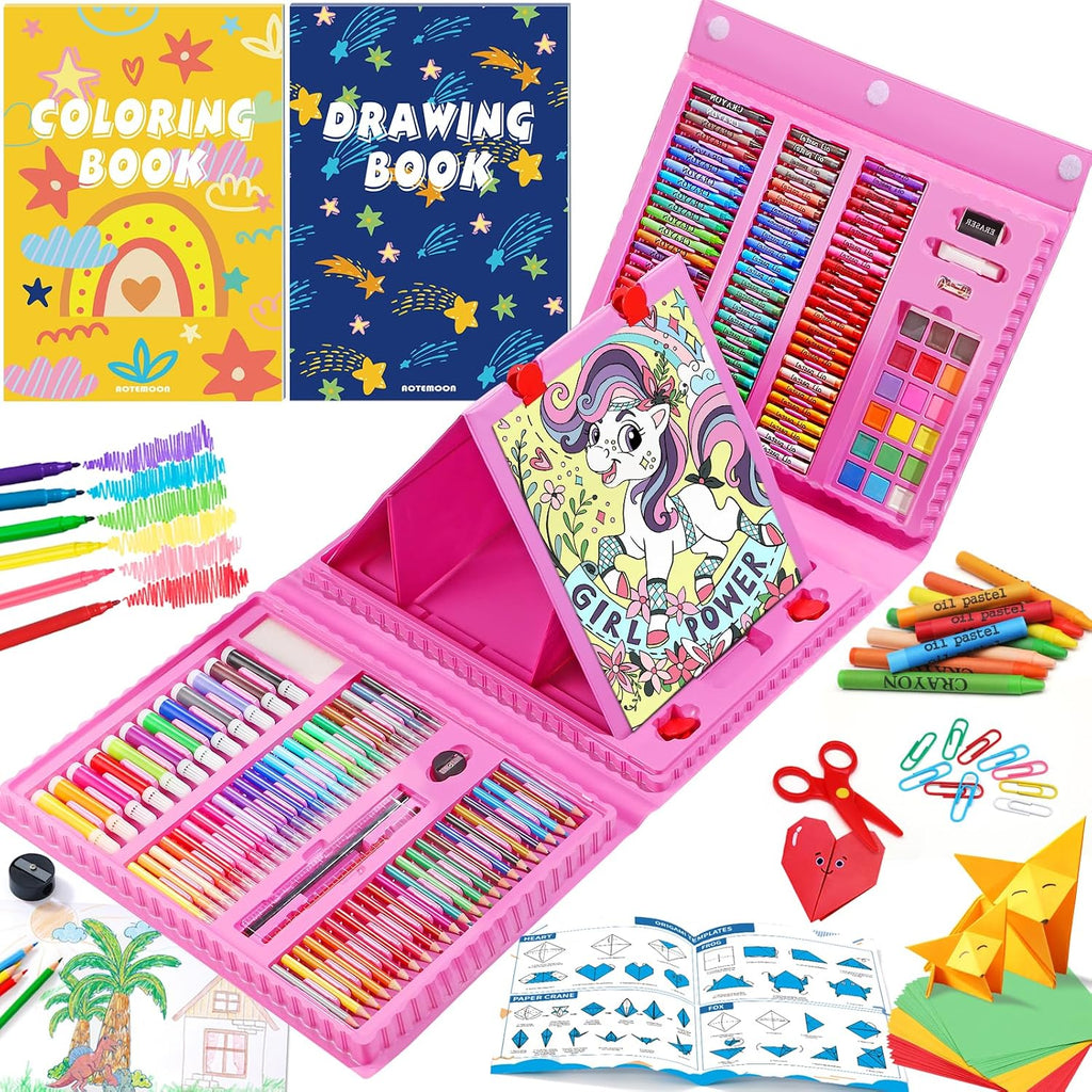 All en One Art Supplies Include Drawing Kit, Origami & Paper-Cutting Crafts