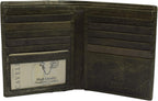 Swiss Marshall Cartera europea de piel de cordero con bloqueo RFID...