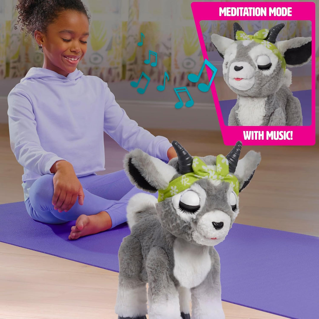 FurReal Daisy the Yoga Goat - Juguete interactivo de felpa