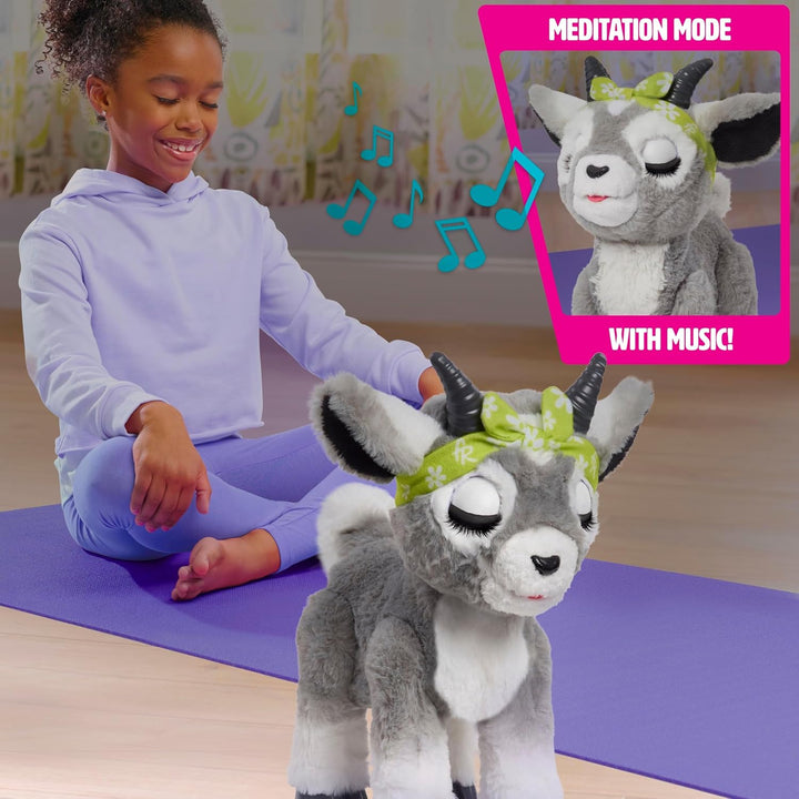 FurReal Daisy the Yoga Goat - Juguete interactivo de felpa