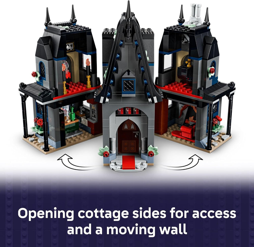 LEGO Wednesday Morticia's Cottage - Juguete de construcción con auto para construir para niños, a partir de 10 años, con Morticia, Lurch, Bianca y Wednesday Addams Minidolls - Idea de regalo para niñas y niños - 76786