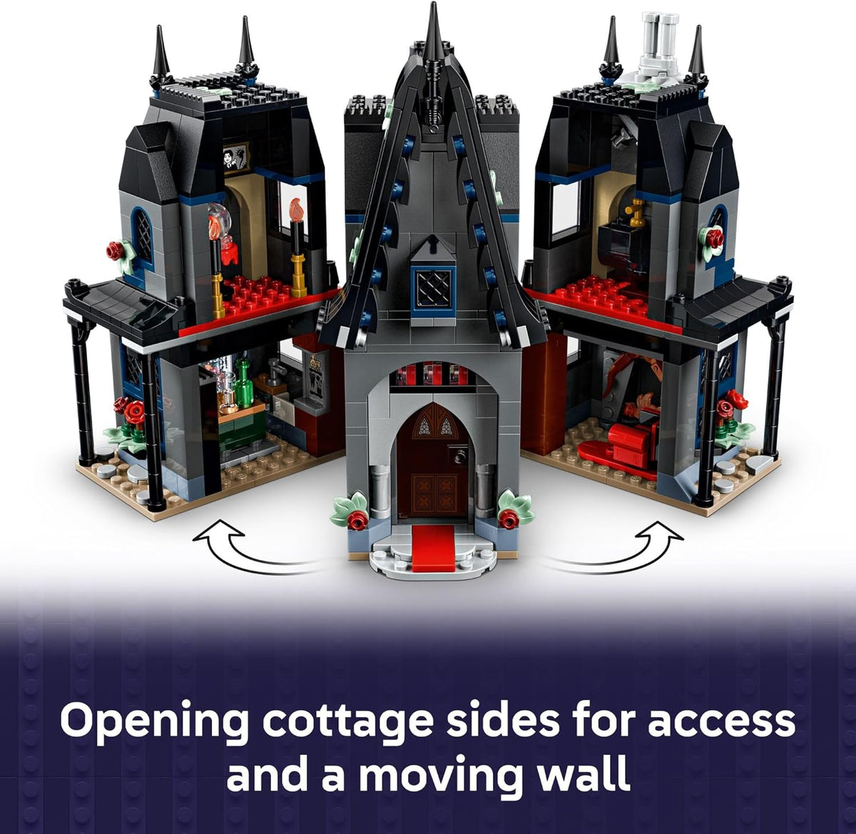 LEGO Wednesday Morticia's Cottage - Juguete de construcción con auto para construir para niños, a partir de 10 años, con Morticia, Lurch, Bianca y Wednesday Addams Minidolls - Idea de regalo para niñas y niños - 76786