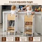 COSYLAND - Taburete de cocina de pie para niños pequeños