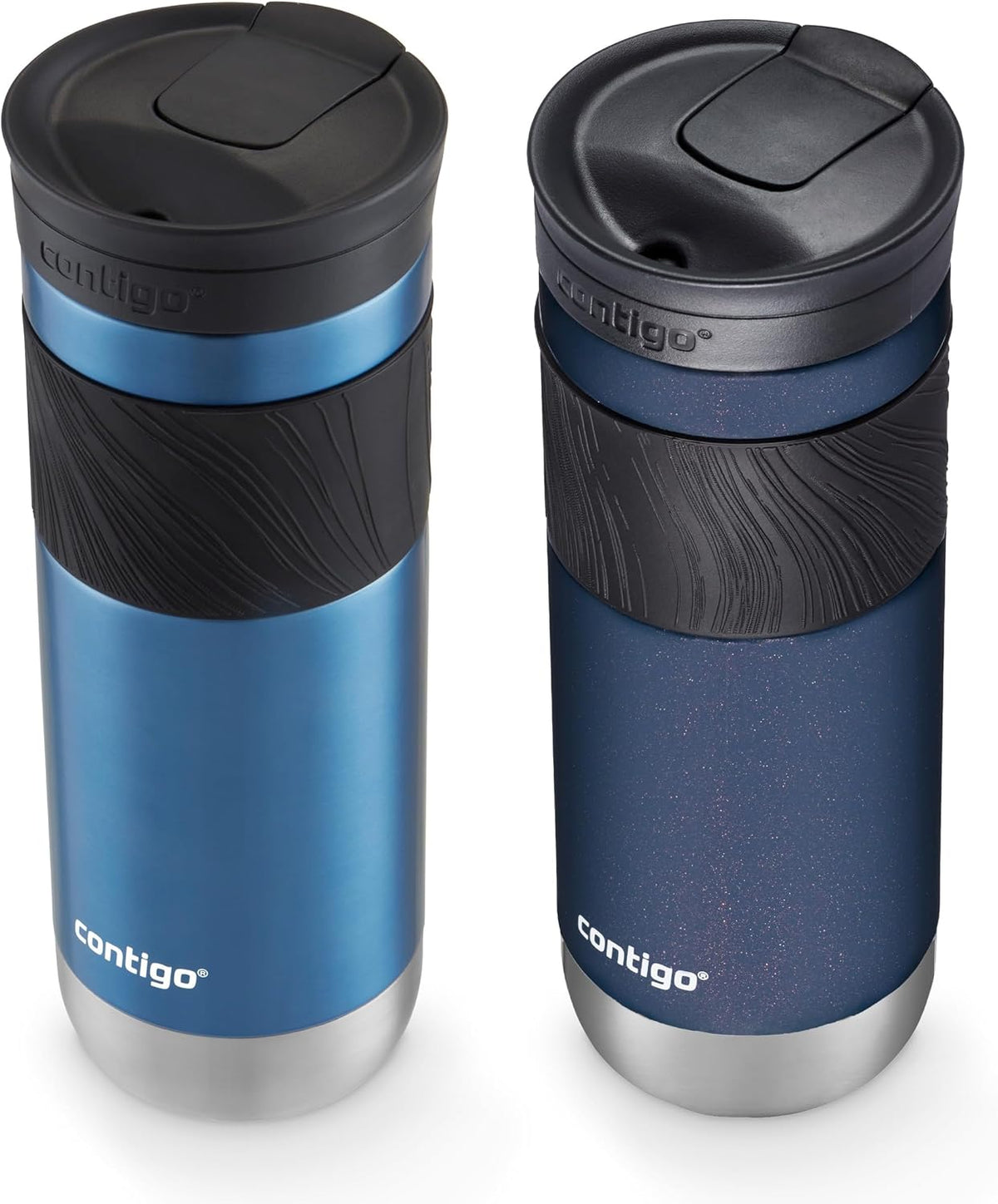 Contigo SnapSeal - Taza de viaje aislada de acero inoxidable, maíz azul, 20