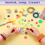 DPAPDI Kit de fabricación de pulseras para niños, manualidades para niñas de 6 a 12 años