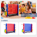 Juego gigante 4 en una fila, altura ajustable al aire libre conecta cuatro