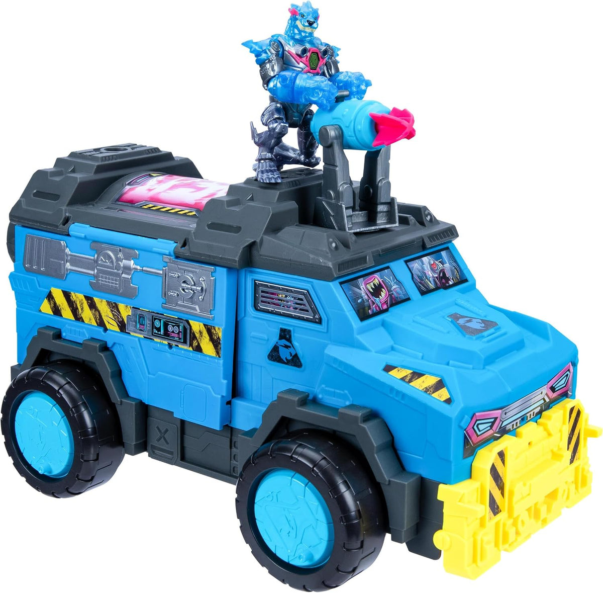 MRBEAST LAB Hybrids Mobile Battle Lab, MEGA-TECH Hybrid Figure, Toy Vehicle
