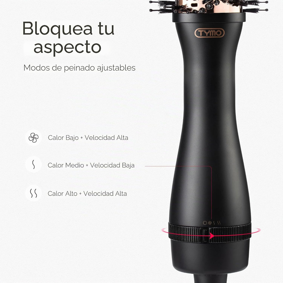 TYMO Cepillo secador de pelo en uno, secador de pelo iónico 4 en 1...