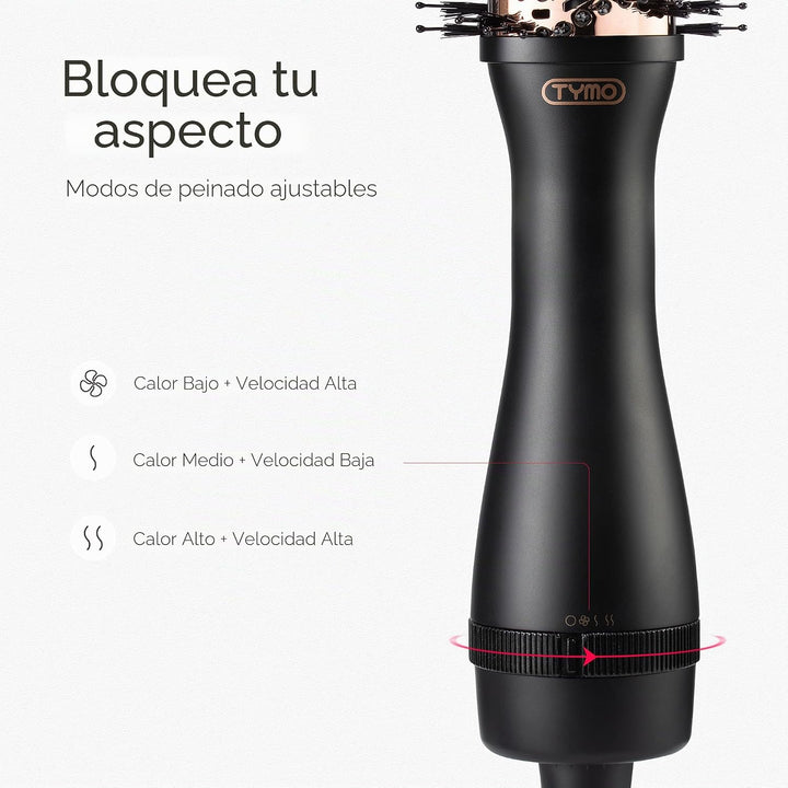 TYMO Cepillo secador de pelo en uno, secador de pelo iónico 4 en 1...