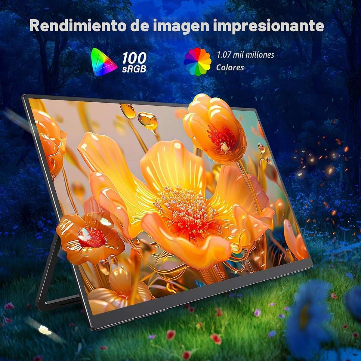 Monitor portátil para juegos 2K 180Hz, 23.8 pulgadas, 2560 x 1440 Q...