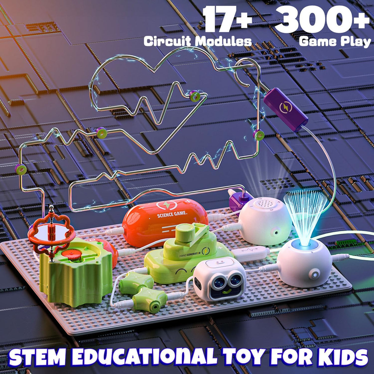 SMILESSKIDDO Kits de ciencia para niños, juguetes STEM para niños, kit de exploración electrónica, juguetes educativos STEM regalos para niños y niñas