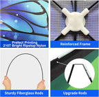Cometas para niños y adultos, juego de cometas de playa para principiantes, paquete de cometas grandes y fáciles de volar para niños y niñas, incluye cuerda de cometa, perfecto para actividades al