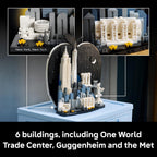 LEGO Architecture New York City - Juego de construcción de la gran manzana para adultos, mayores de 18 años - Decoración para dormitorio, oficina o escritorio - Regalo para hombres y mujeres - 21066