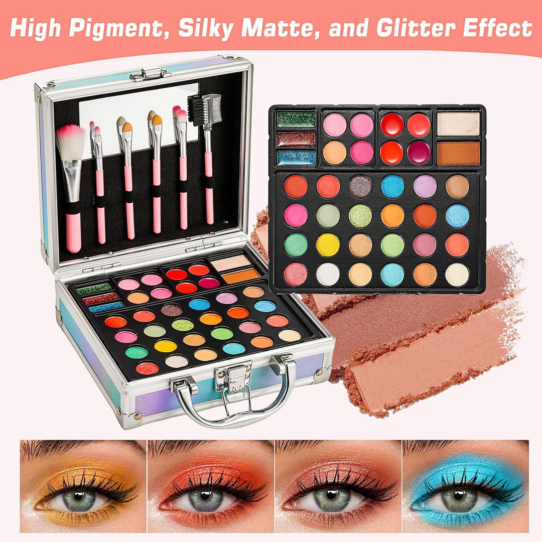 Anpro Kit de maquillaje todo en uno para niñas de 10 a 12 años con...