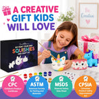 Jim&Gloria Pinta tus propios juguetes esponjosos, regalos jumbo para niñas y niños 8 9 10 11 12 13 14, artes y manualidades para niños, regalos de fiesta para cumpleaños, regalo de Navidad para niños