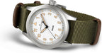 Hamilton Khaki Field Khaki Reloj de cuarzo para hombre, caja de acero