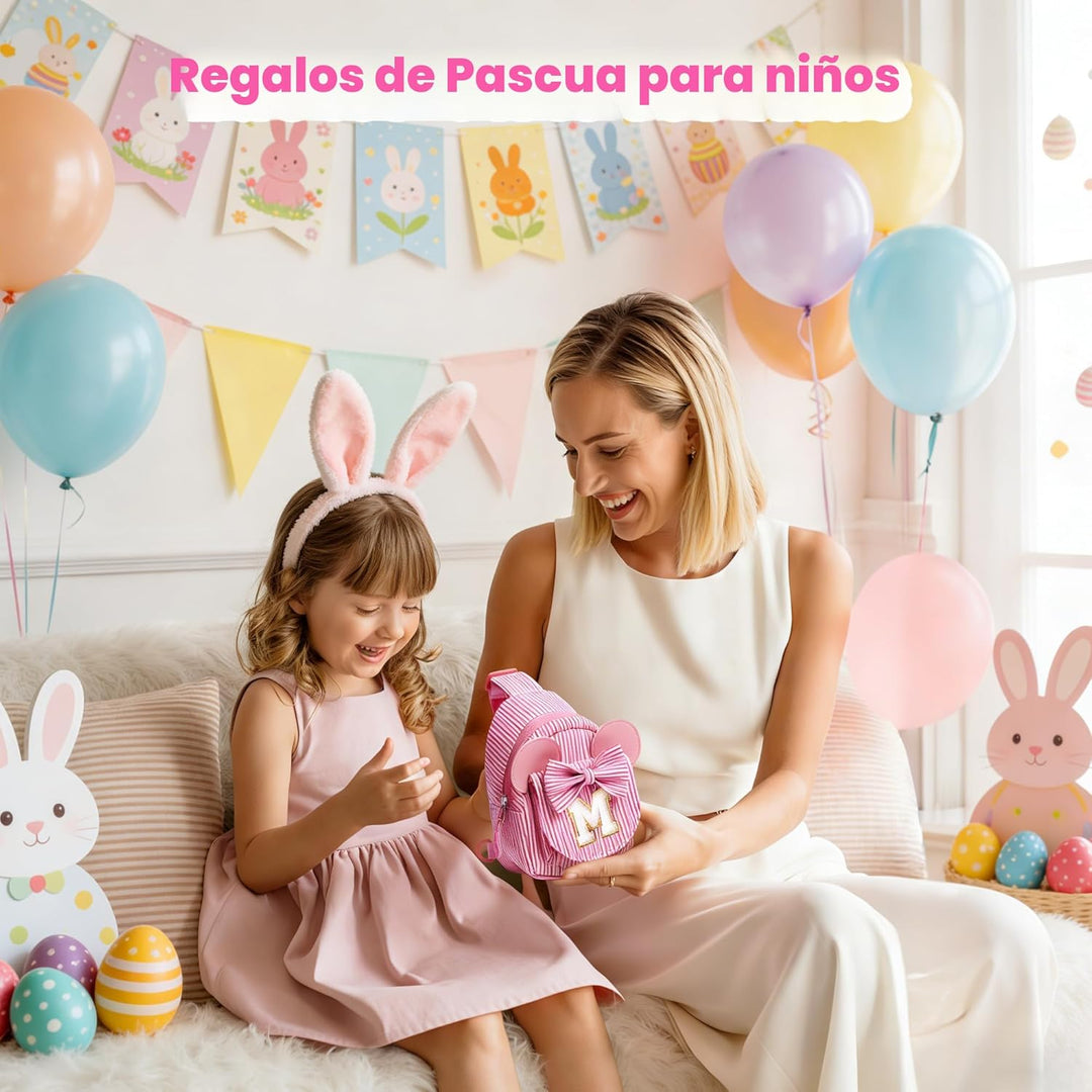 QLOVEA Regalos de Pascua para niños y niñas, rellenos de cesta de P...
