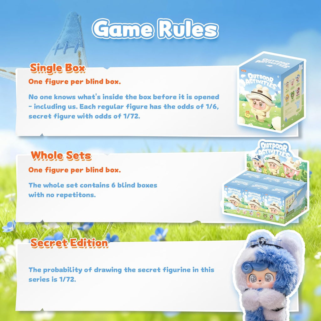 POP JOY Blindbox QKid de felpa de PVC serie de actividades